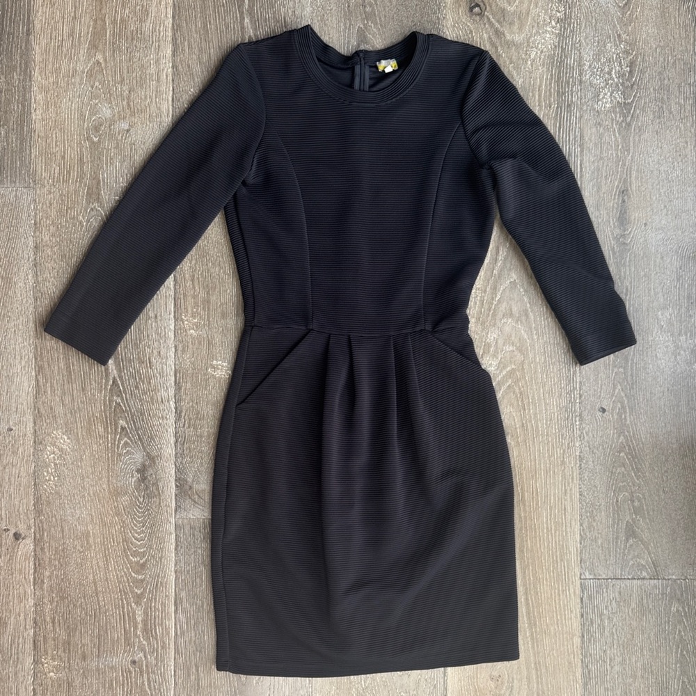 Hobbs London Sophisticated Black Long Sleeve Dress AS0395